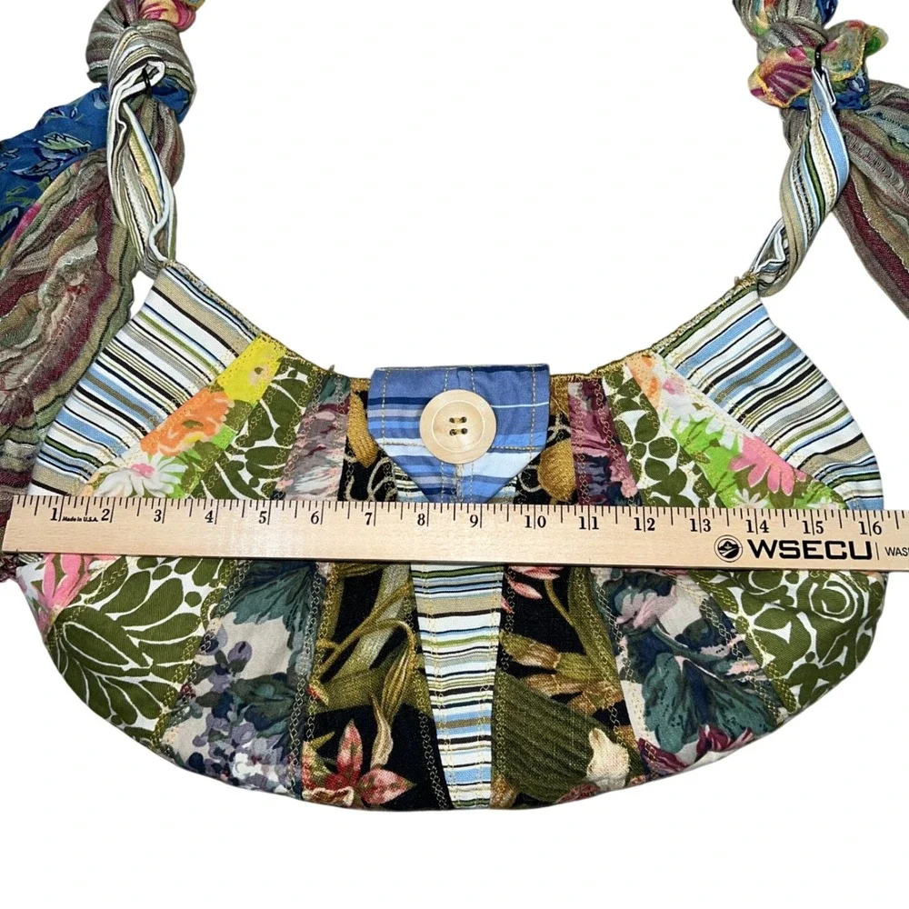 Handmade Boho Floral Patchwork Hobo Shoulder‎ Bag